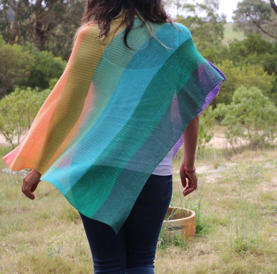 poncho en hilo uruguay